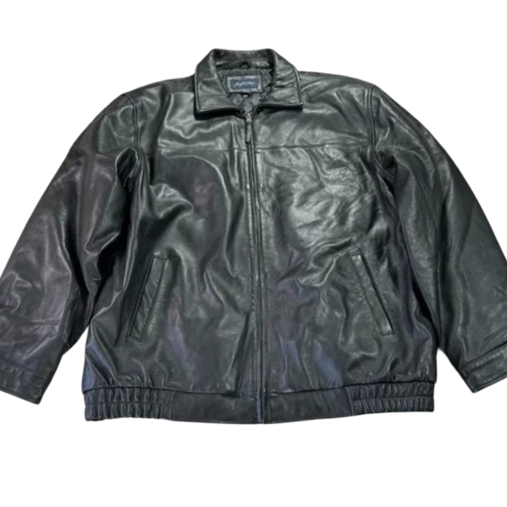 Joseph & Feiss Genuine Leather Shell Men's XXL BomberJacket